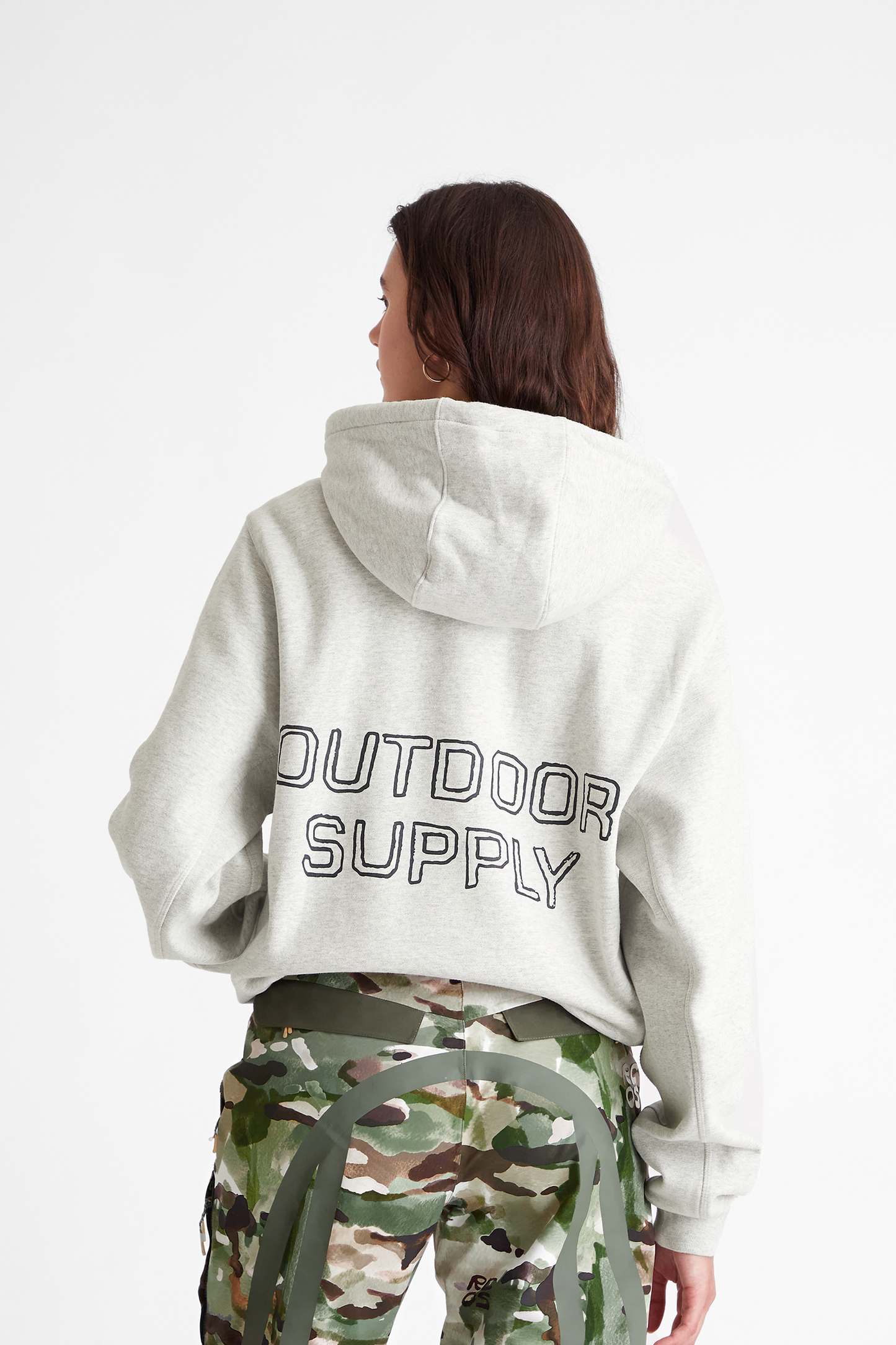 Outdoor Supply Hoodie in Heather Grey