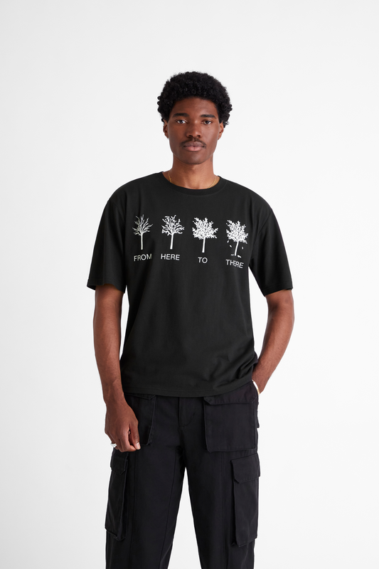 From Here To There T-Shirt in Black