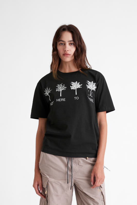 From Here To There T-Shirt in Black