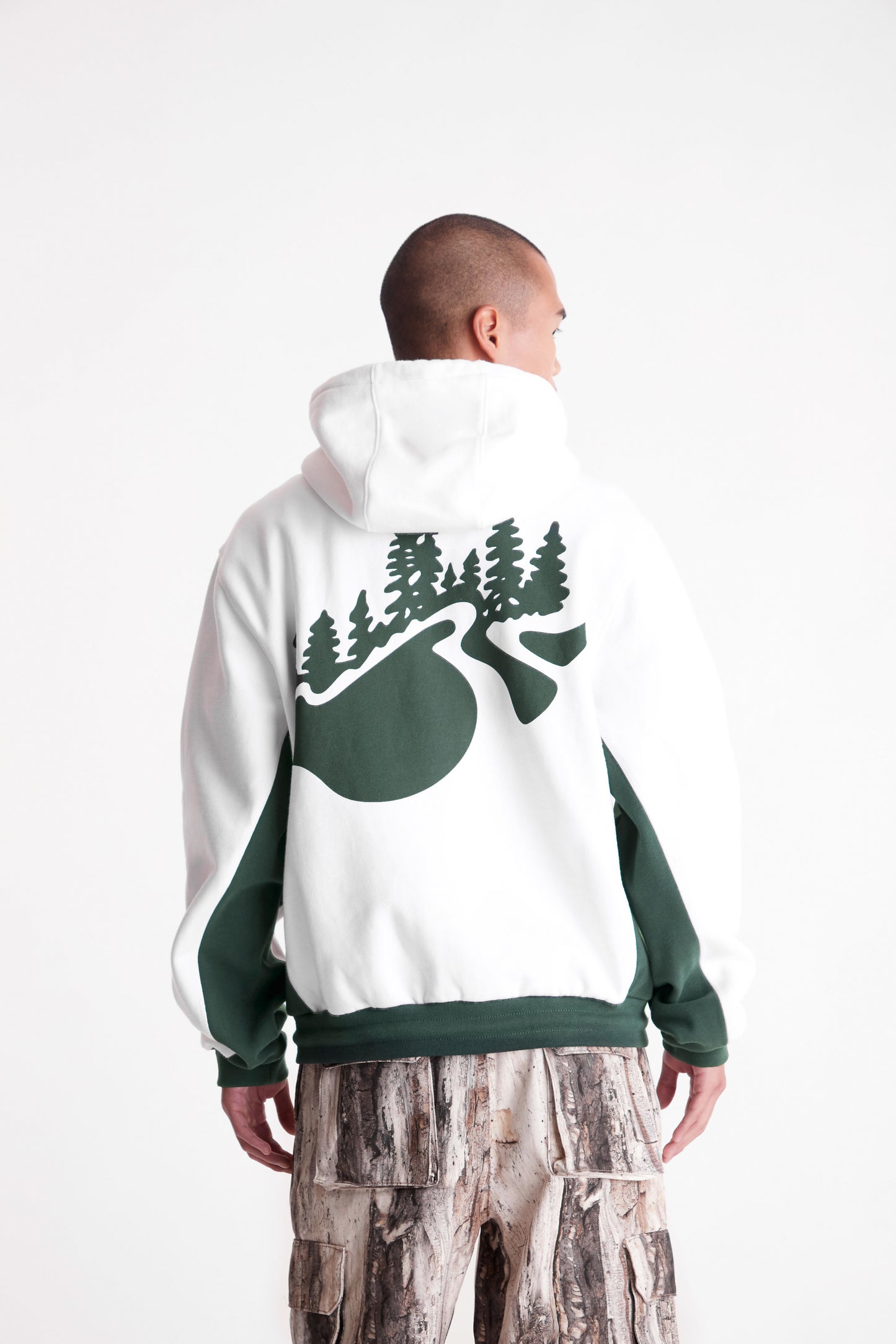 Outdoor Supply Zip Up Hoodie in White