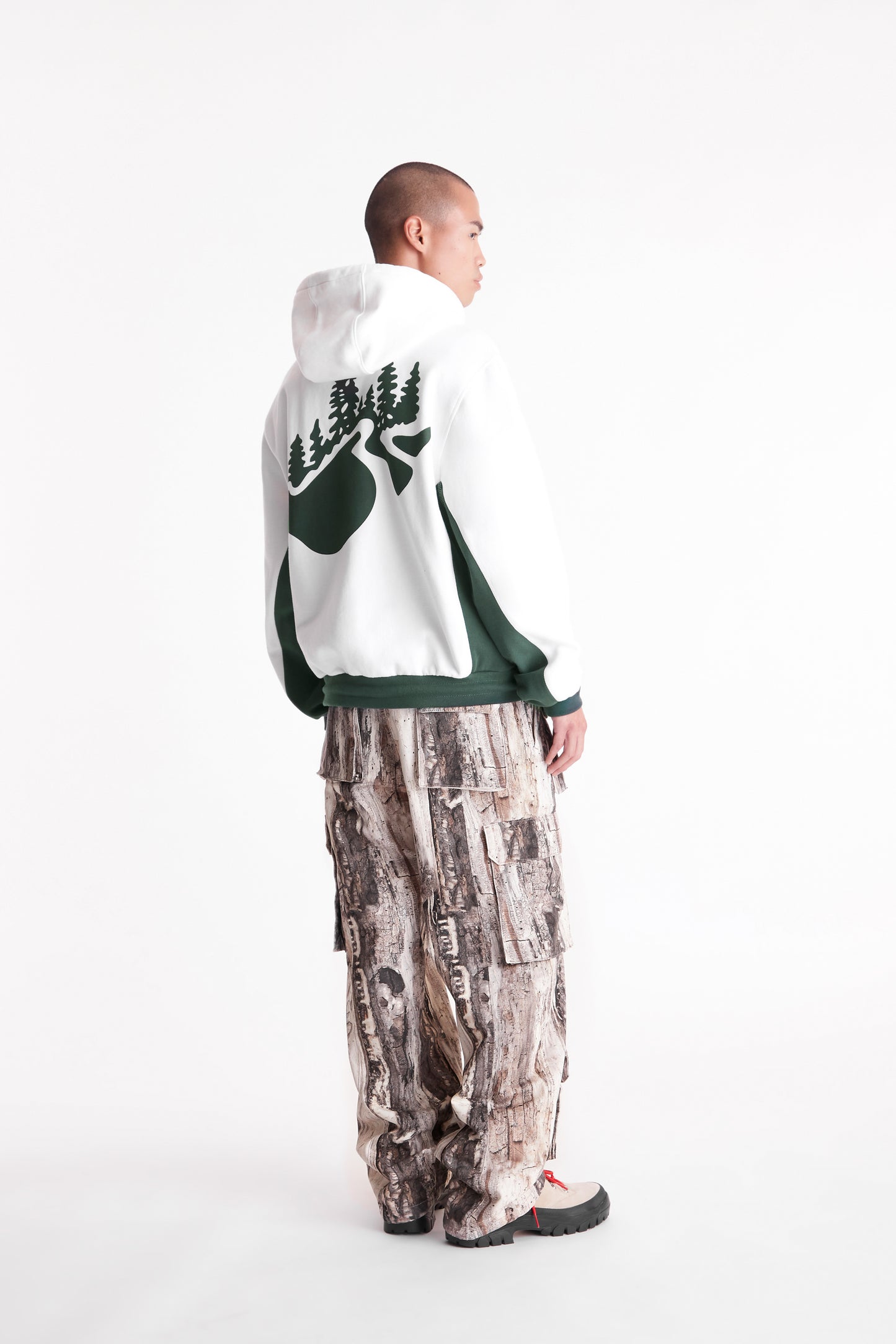 Outdoor Supply Zip Up Hoodie in White