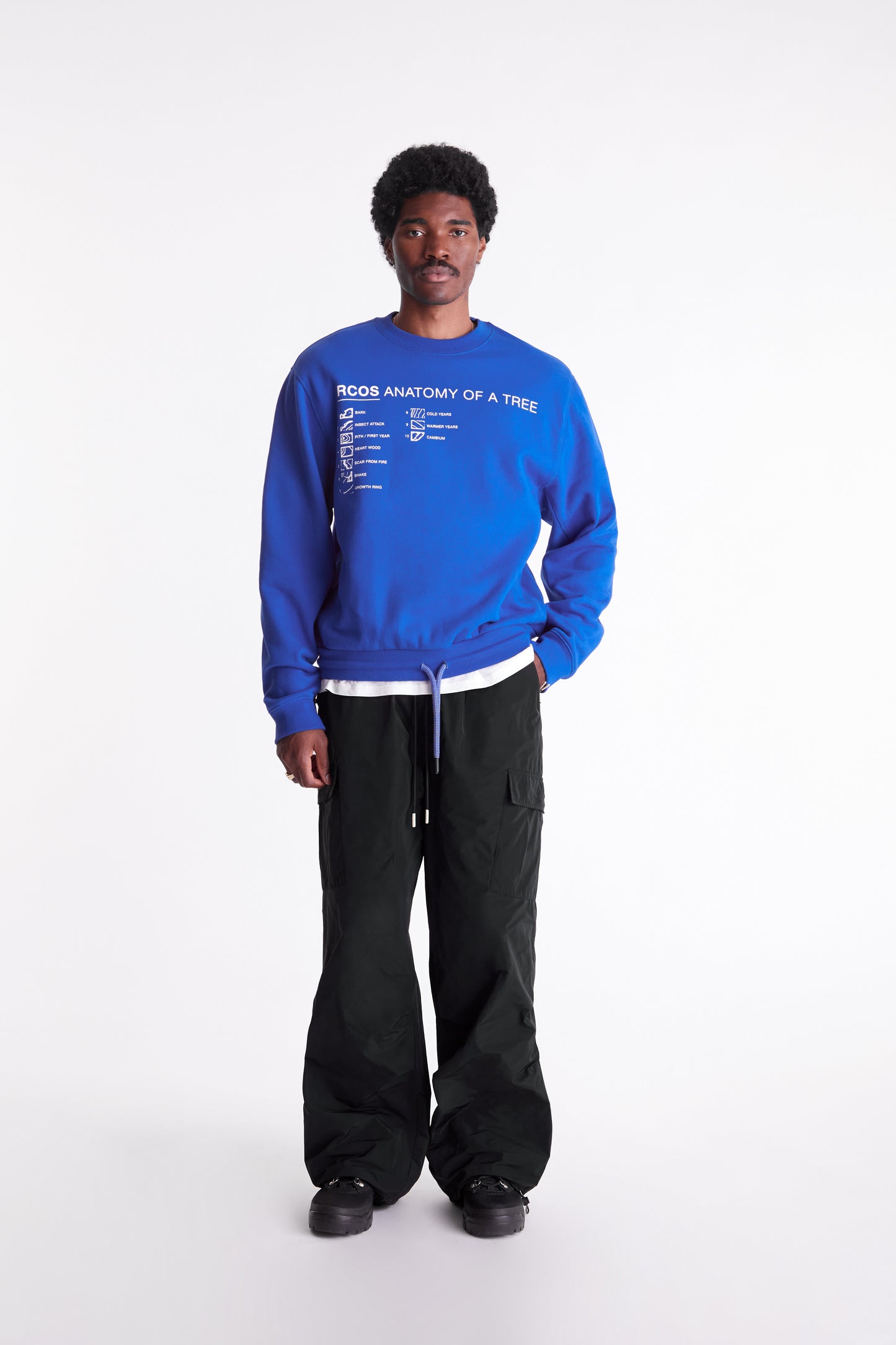 Anatomy Of A Tree Crewneck in Blue
