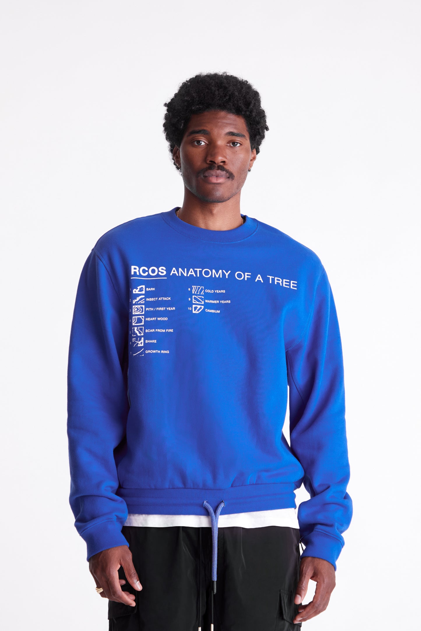 Anatomy Of A Tree Crewneck in Blue