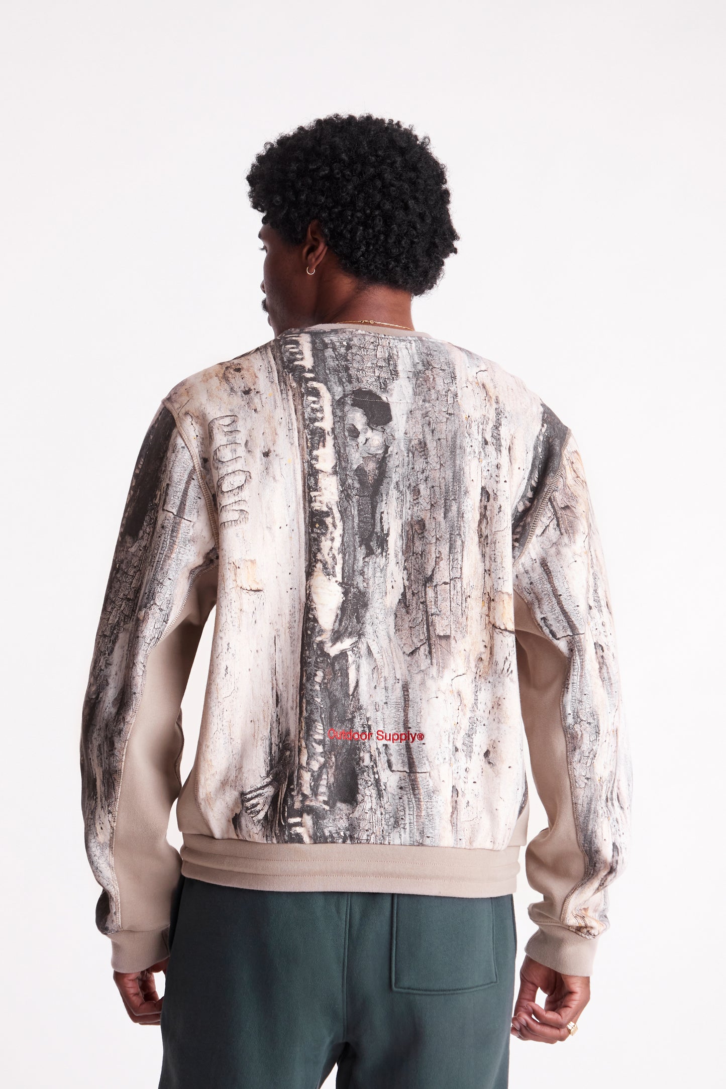 RC Outdoor Supply Logo Embroidered Crewneck in Camouflage
