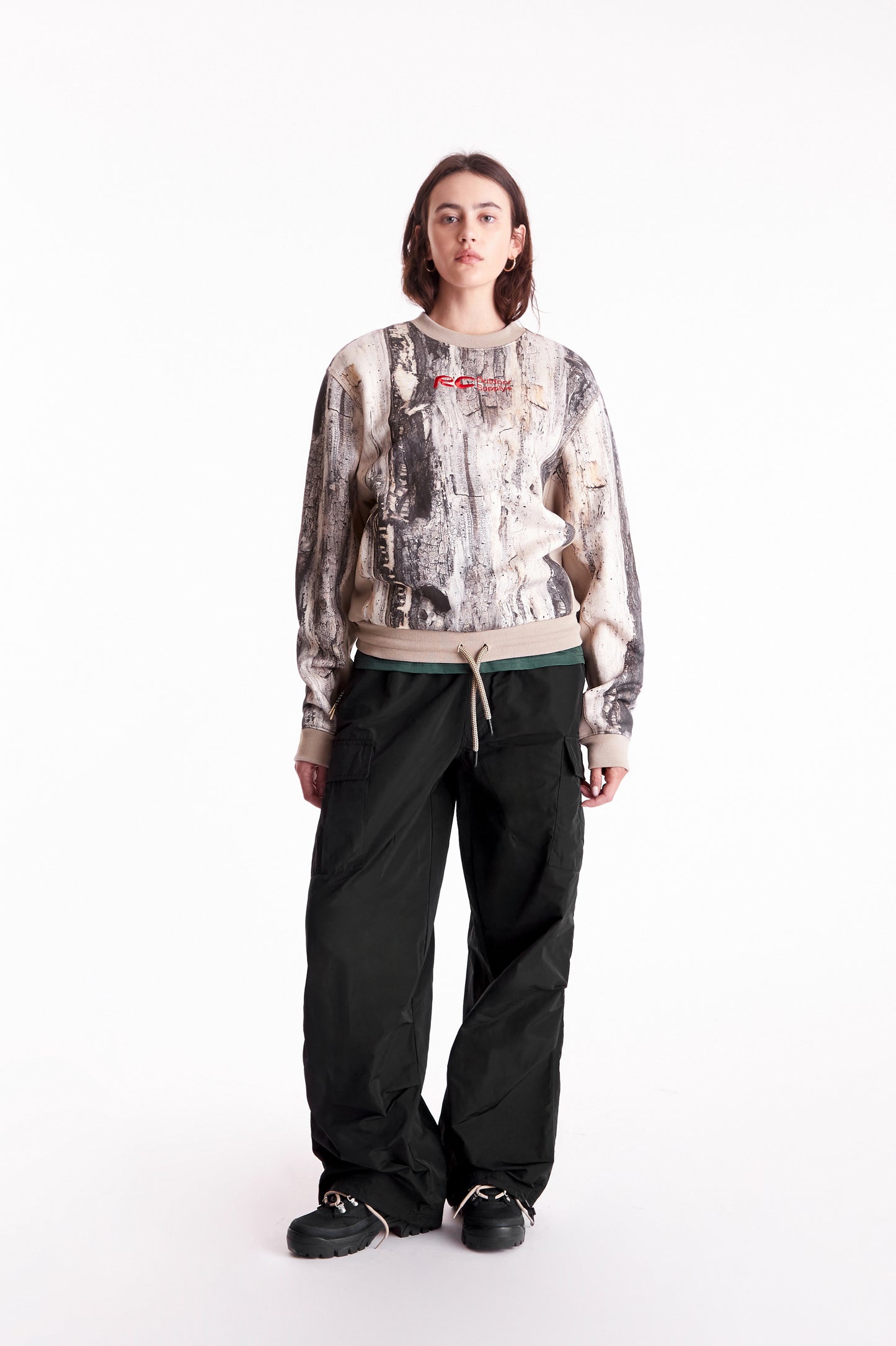 RC Outdoor Supply Logo Embroidered Crewneck in Camouflage