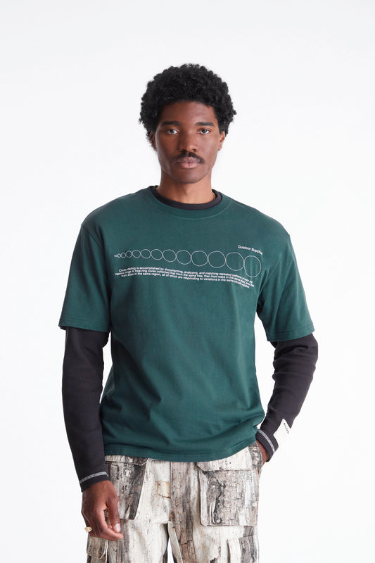 Tree Rings T-Shirt in Forest Green