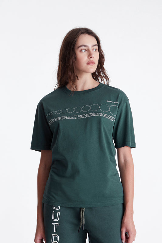 Tree Rings T-Shirt in Forest Green