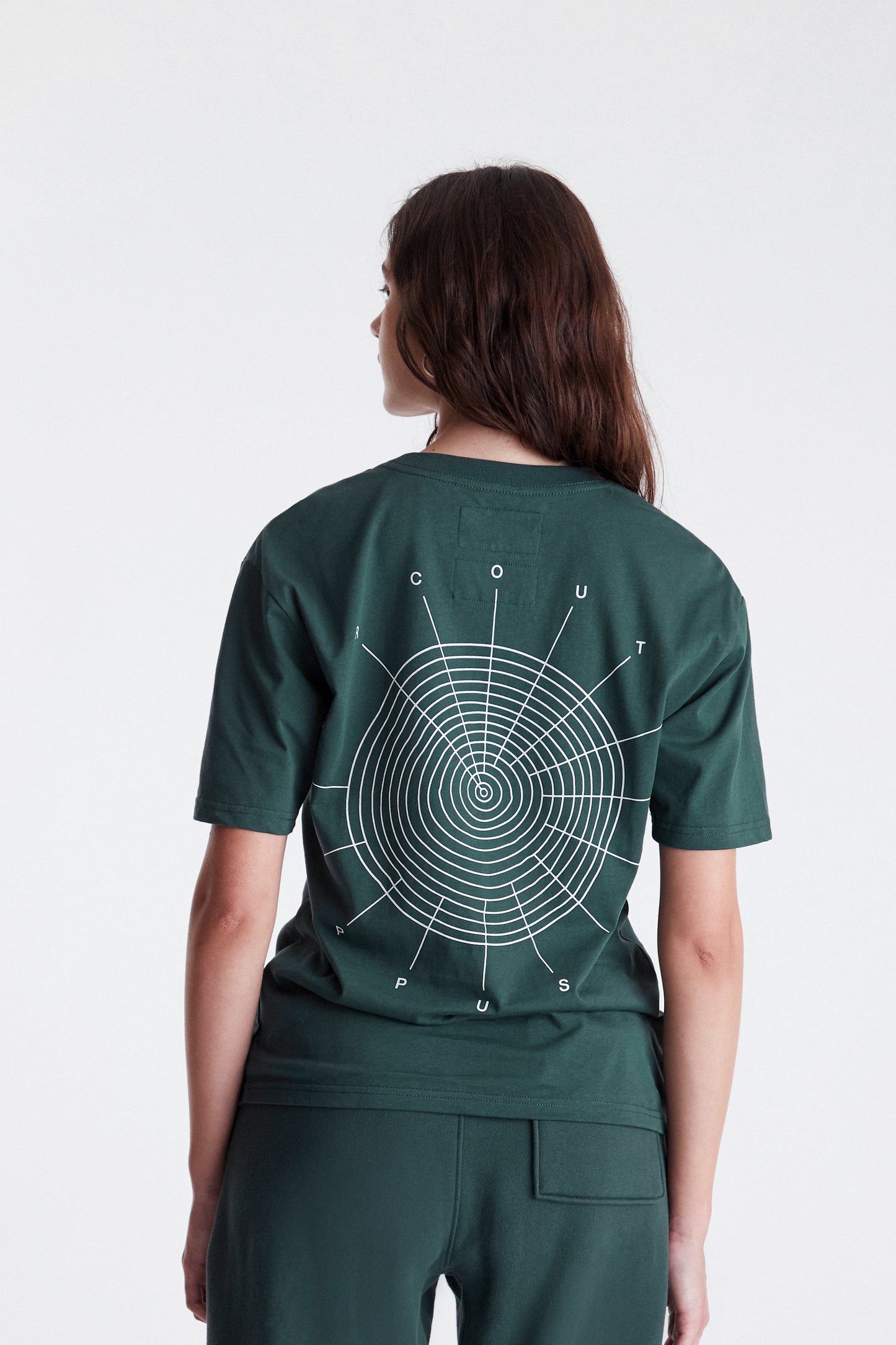 Tree Rings T-Shirt in Forest Green