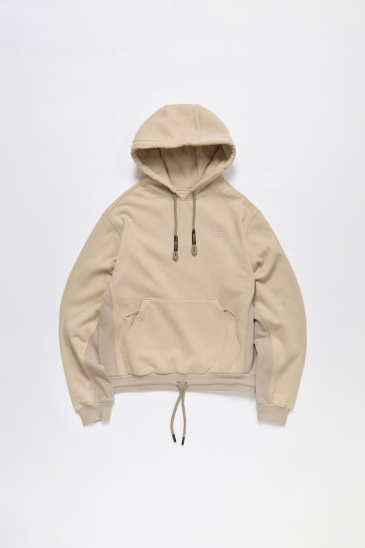 Stack Logo Embroidered Hoodie in Khaki