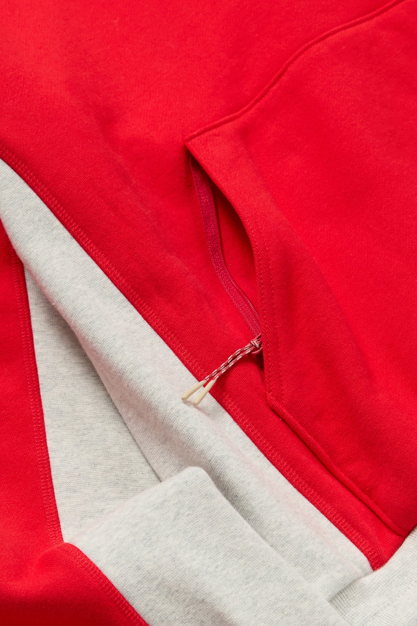 From Here To There Hoodie in Red & Grey