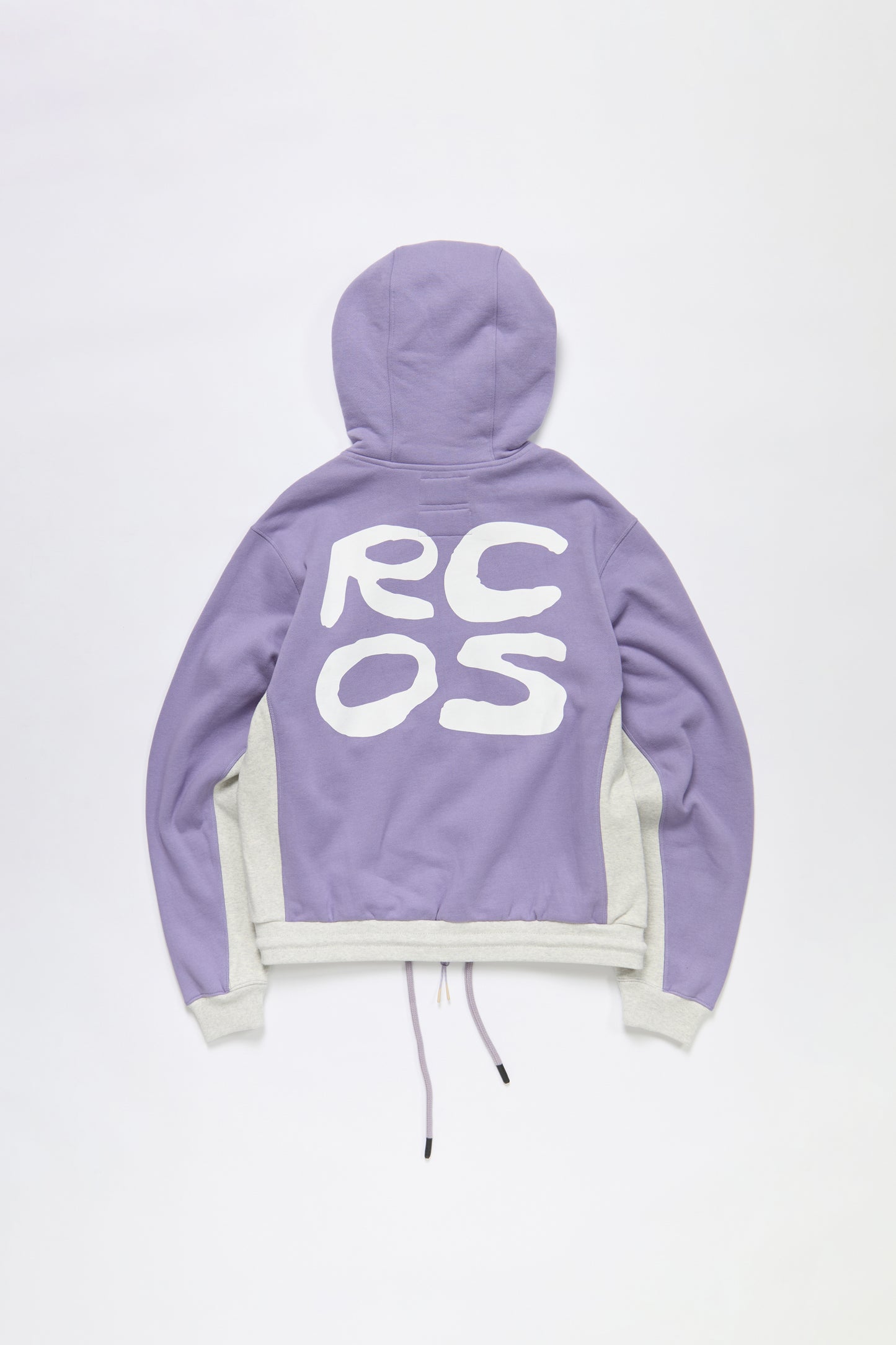 Stack Logo Zip Up Hoodie in Lavender