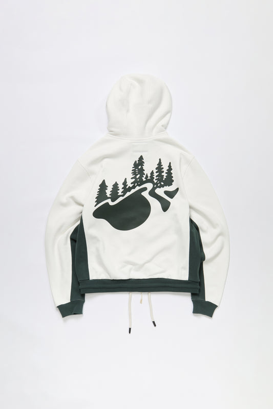 Outdoor Supply Zip Up Hoodie in White