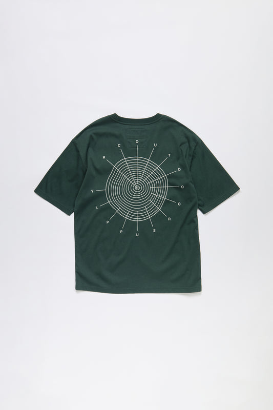 Tree Rings T-Shirt in Forest Green