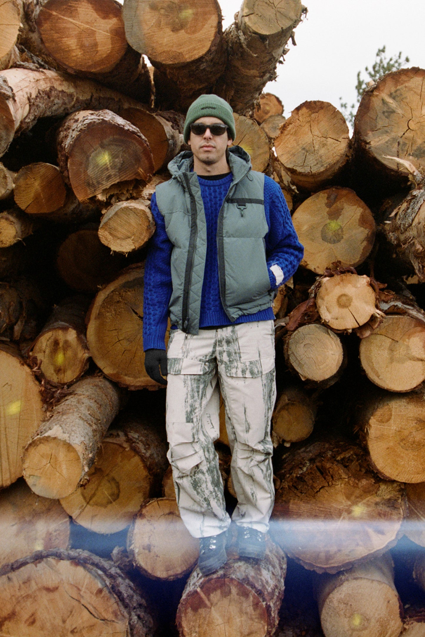 Puffer Vest in Green
