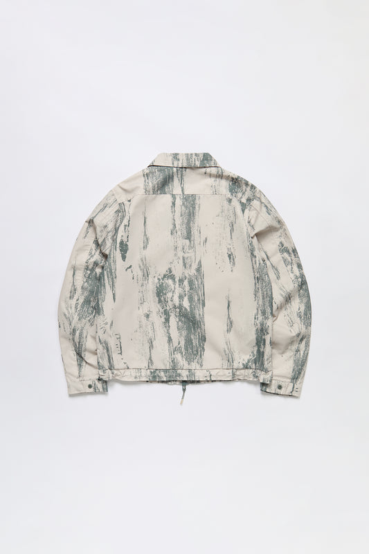 Nylon Work Jacket in Green Tree Bark Camo