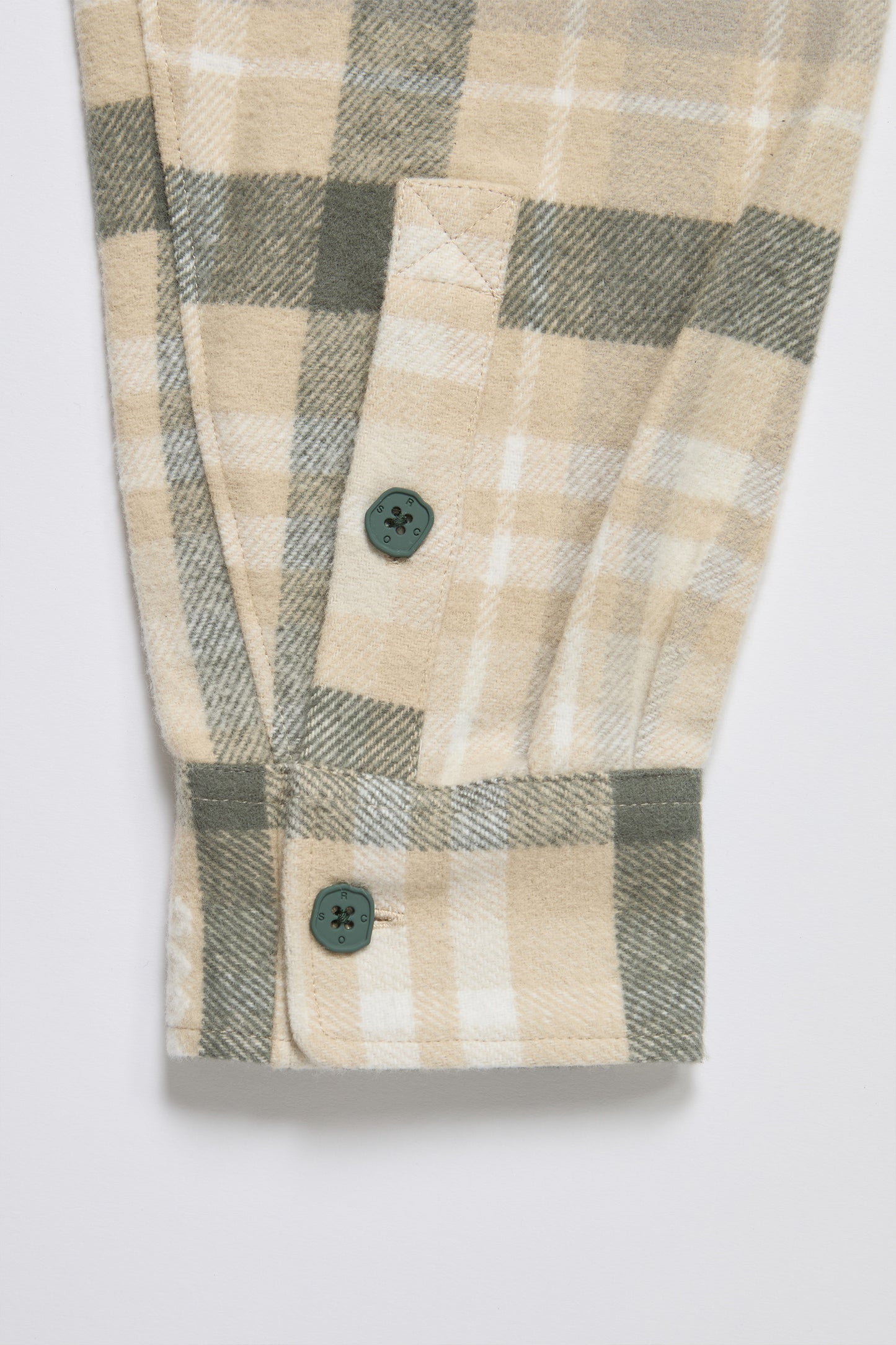 Flannel Shirt in Tan Plaid