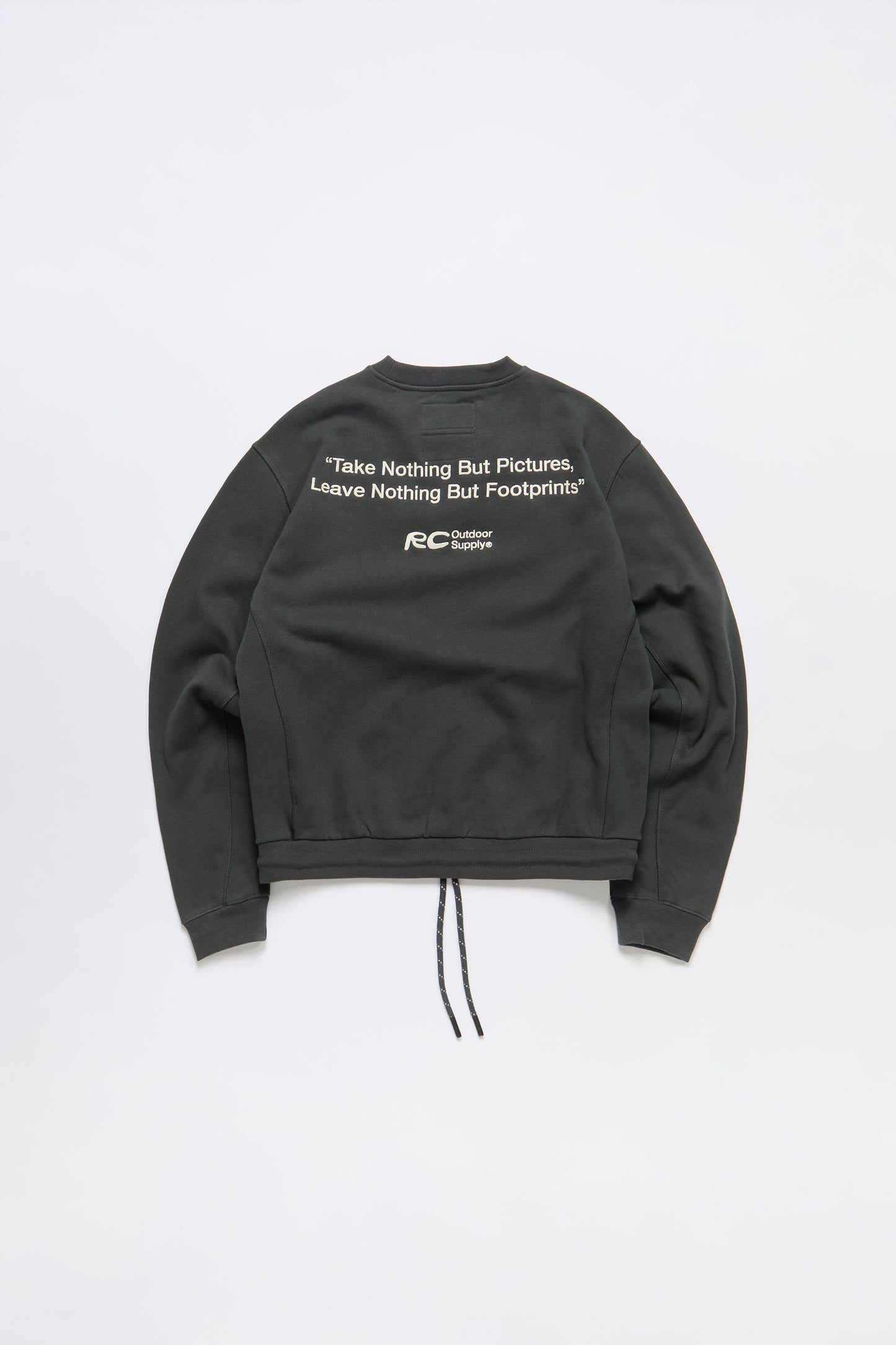 Leave Nothing Crewneck in Charcoal