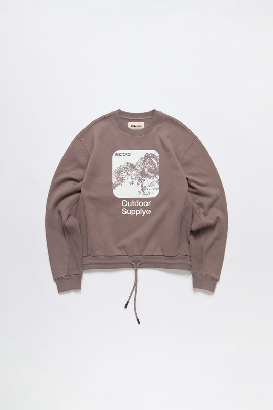 Mountain Crewneck in Brown