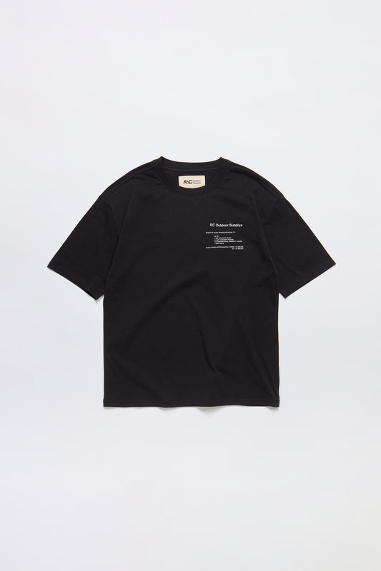 Icosa Triangles T-Shirt in Black