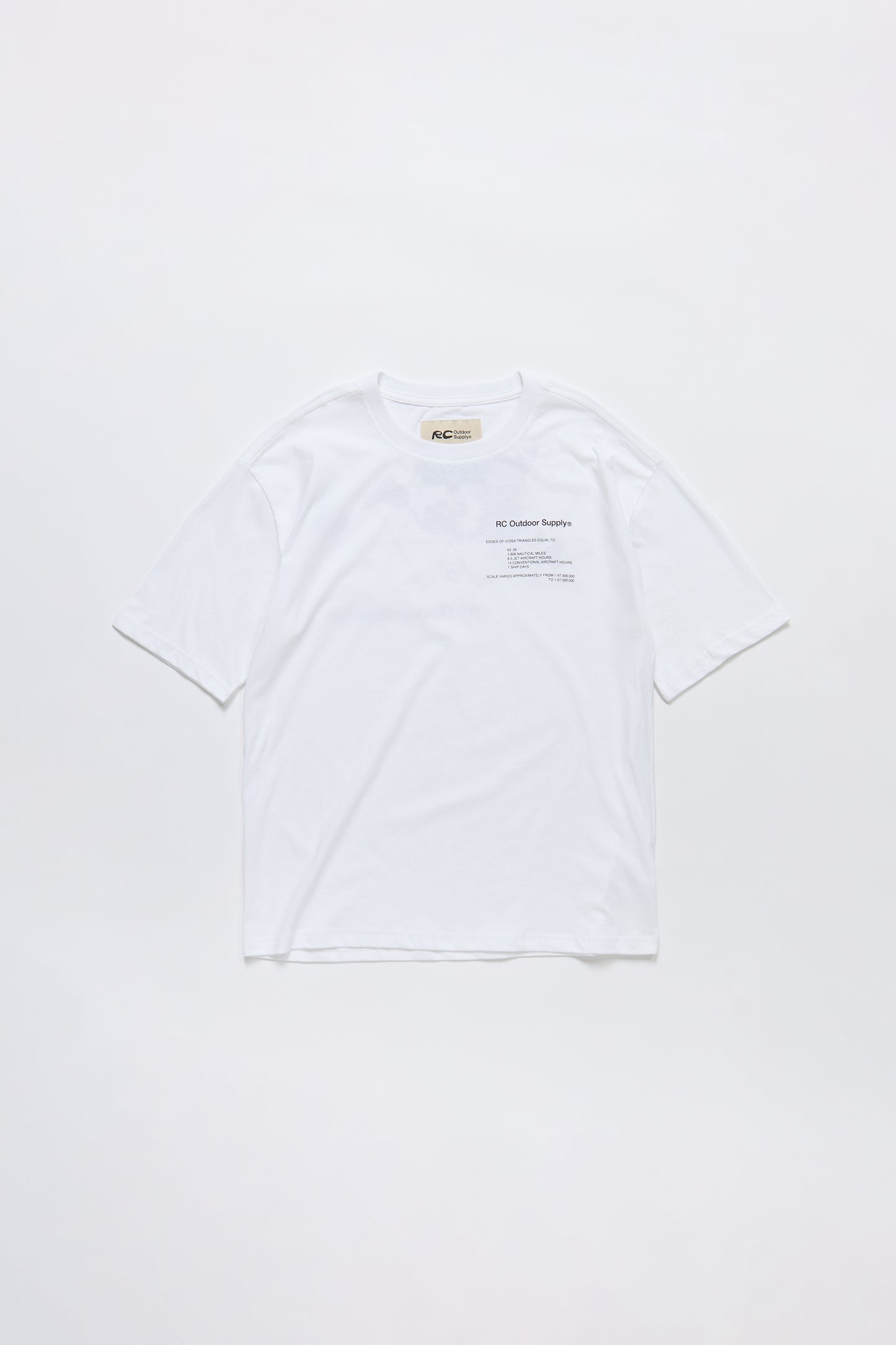 Icosa Triangles T-Shirt in White