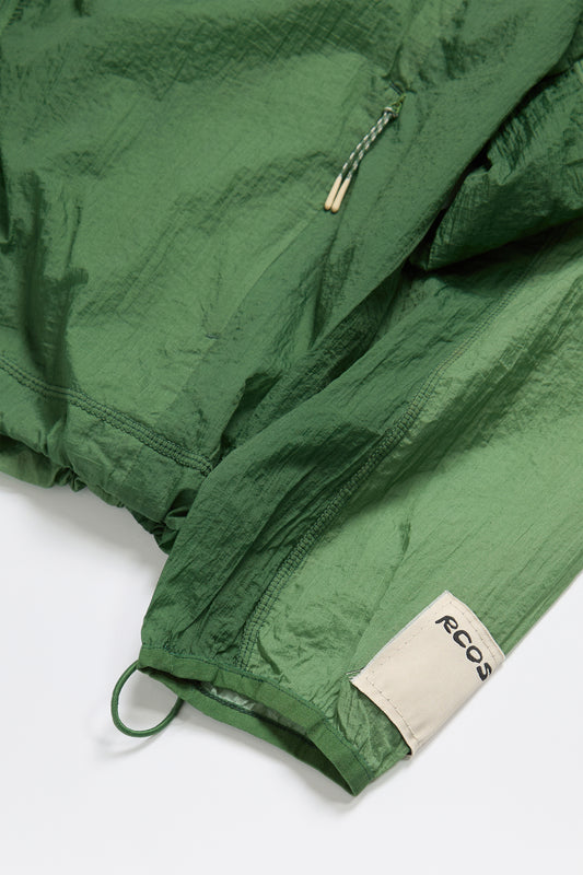Packable Nylon Ripstop Jacket in Gradient Green