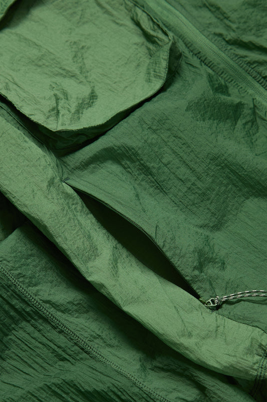 Packable Nylon Ripstop Jacket in Gradient Green