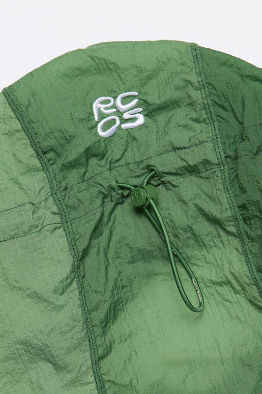 Packable Nylon Ripstop Jacket in Gradient Green