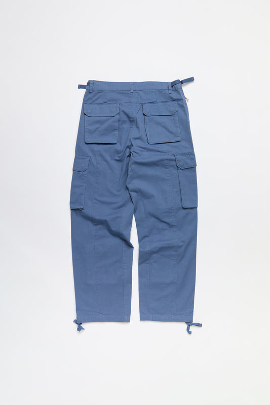 Cotton Cargo Pant in Slate Blue