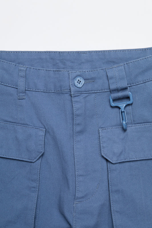 Cotton Cargo Pant in Slate Blue
