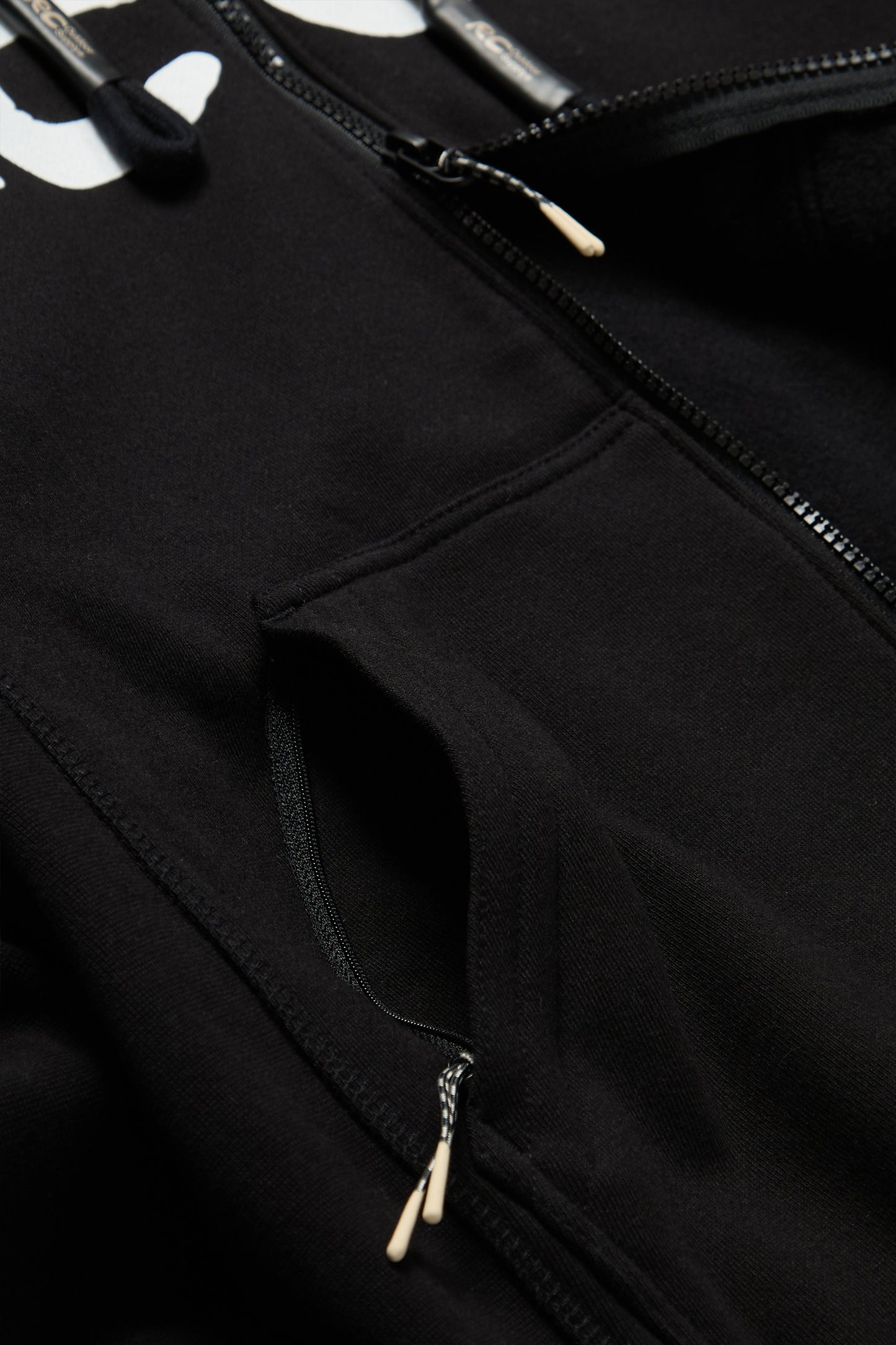 Outdoor Supply Zip Up Hoodie in Black