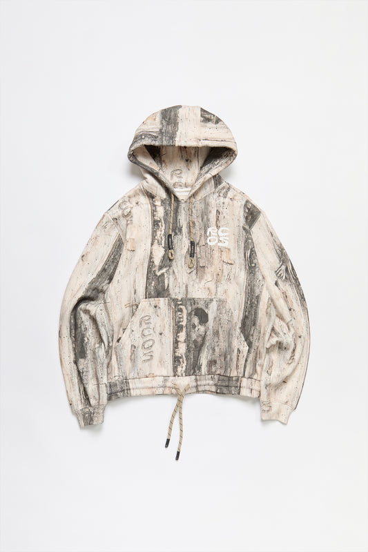 Stack Logo Hoodie in Tree Bark Camo