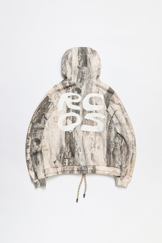 Stack Logo Hoodie in Tree Bark Camo