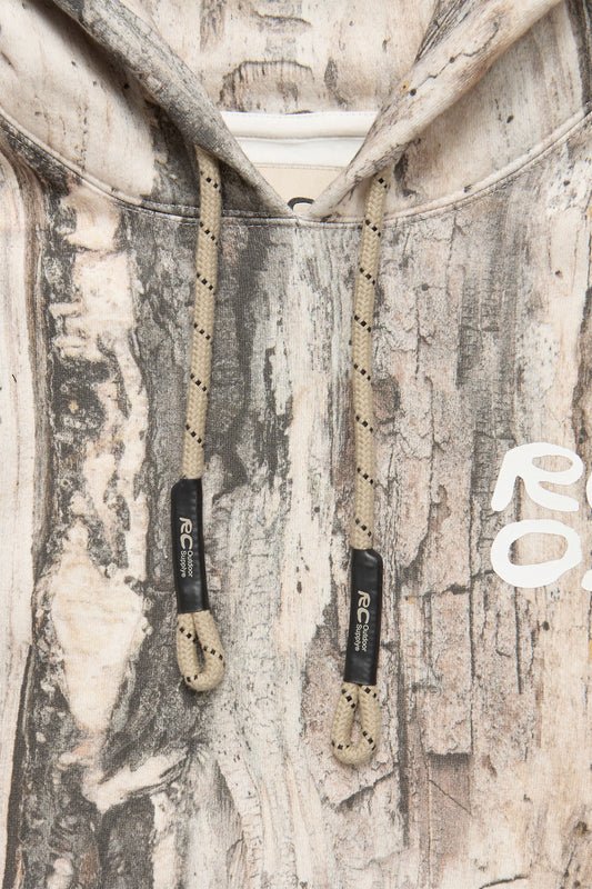 Stack Logo Hoodie in Tree Bark Camo