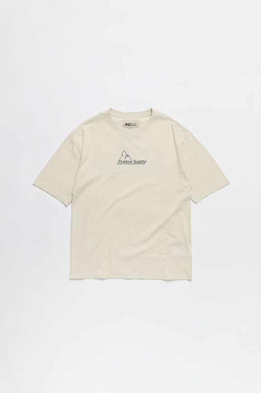 Mountain Logo T-Shirt in Tan