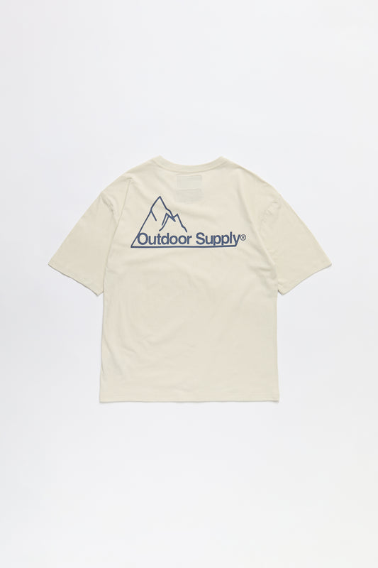 Mountain Logo T-Shirt in Tan