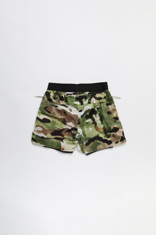 2-In-1 Running Short in Watercolor Camo