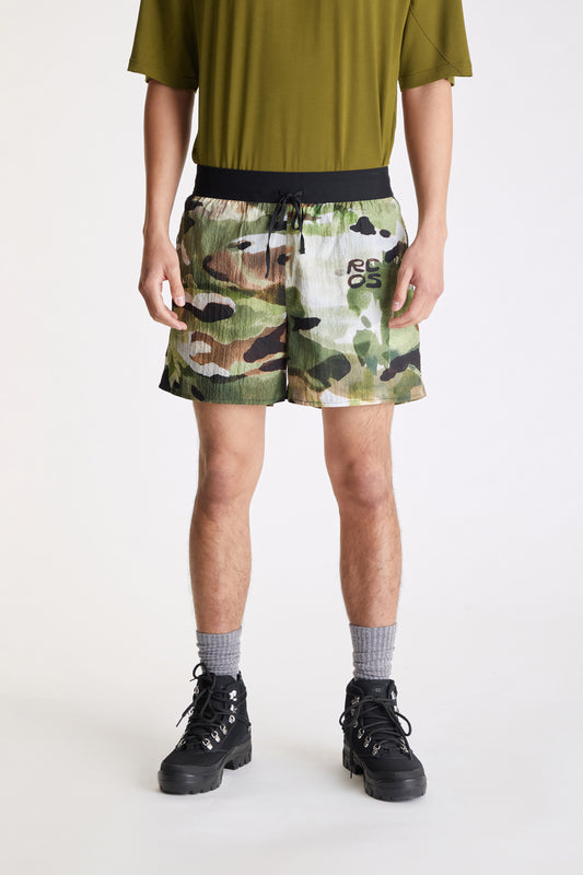 2-In-1 Running Short in Watercolor Camo
