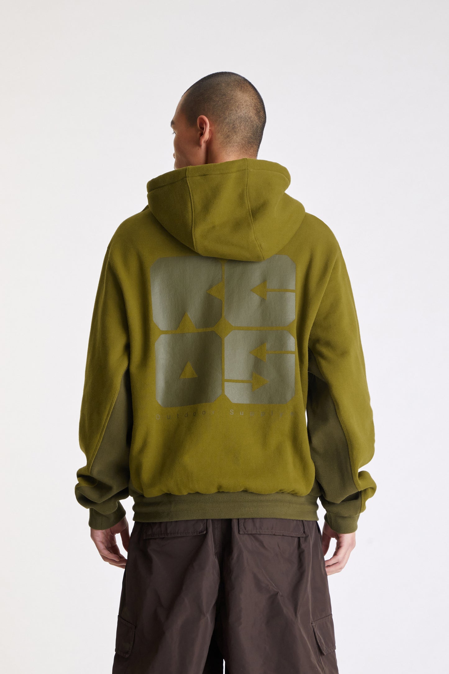 Arrows Hoodie in Olive