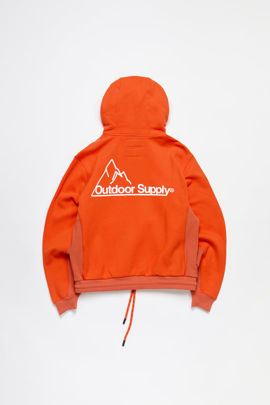Mountain Logo Hoodie in Orange