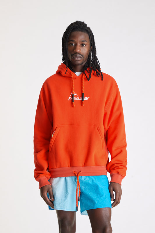 Mountain Logo Hoodie in Orange
