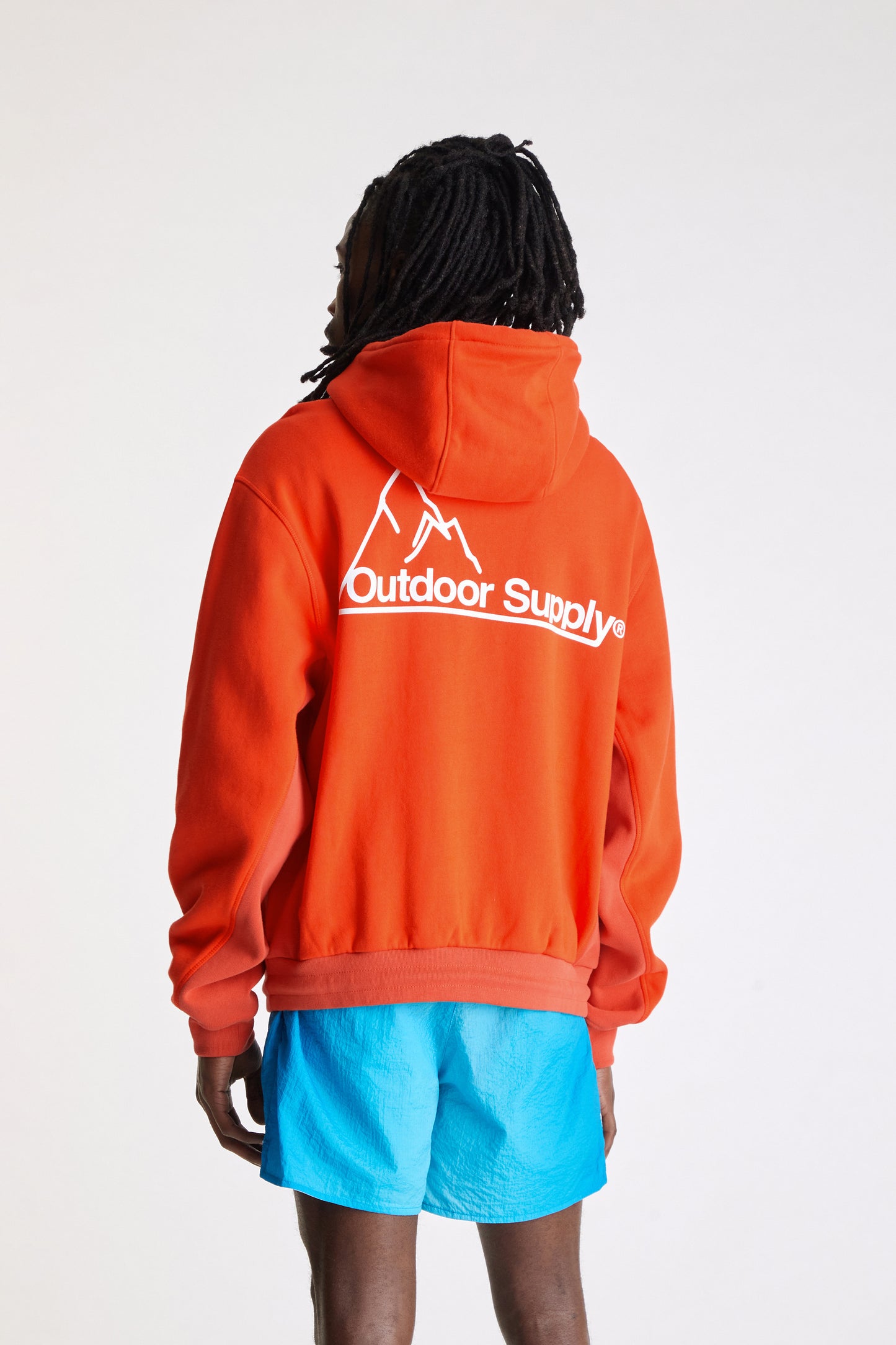 Mountain Logo Hoodie in Orange