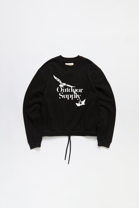 Birds Crewneck in Black