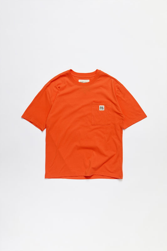 Patch Pocket T-Shirt in Orange