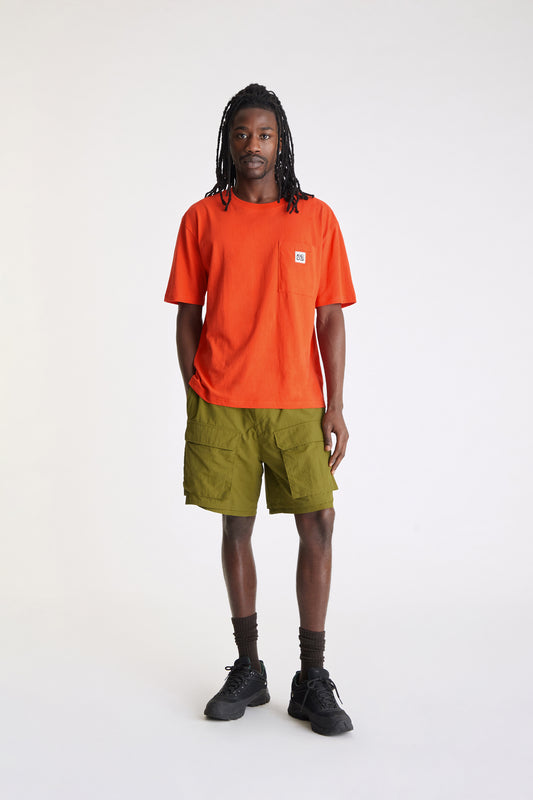 Patch Pocket T-Shirt in Orange