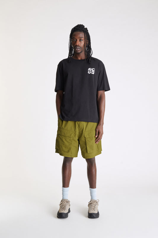 Stack Logo T-Shirt in Black & White