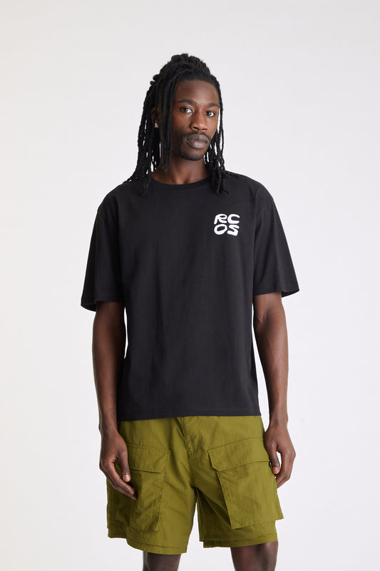 Stack Logo T-Shirt in Black & White