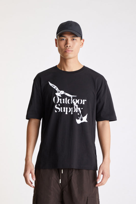 Birds T-Shirt in Black