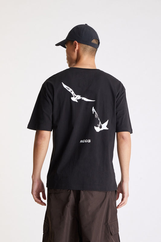 Birds T-Shirt in Black