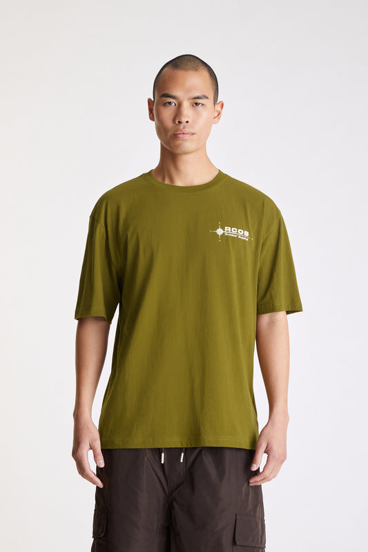 Compass T-Shirt in Olive
