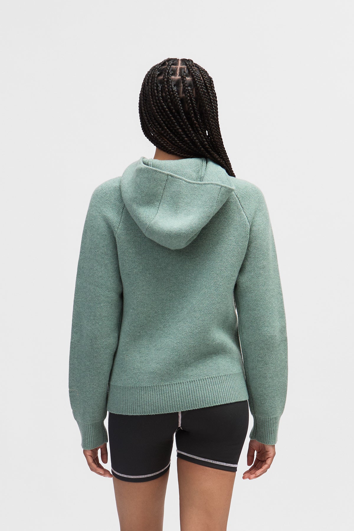 Hooded Quarter Zip Sweater - MW